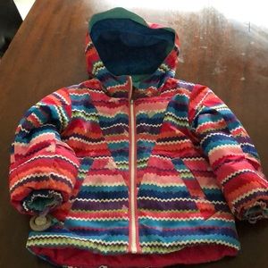 Obermeyer girls size 3 ski jacket. I Grow feature. Minor staining.